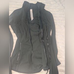lululemon athletica Forest Green Fitted Zip-Up Bomber Jacket